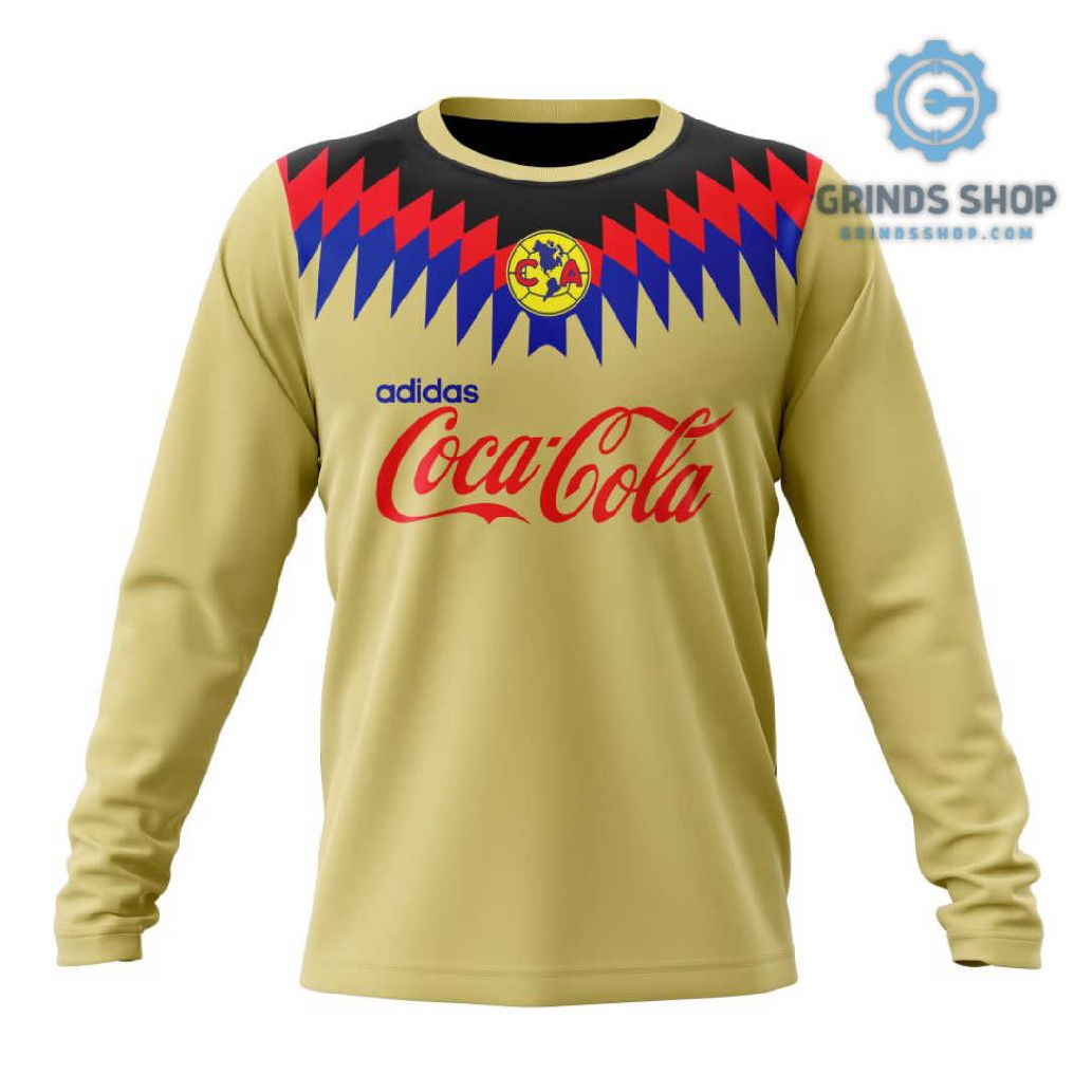 Liga Mx Club America Retro 1994 1996 Home Kits Personalized Sweatshirts 1695740183932 Ddsco - Grinds Shop