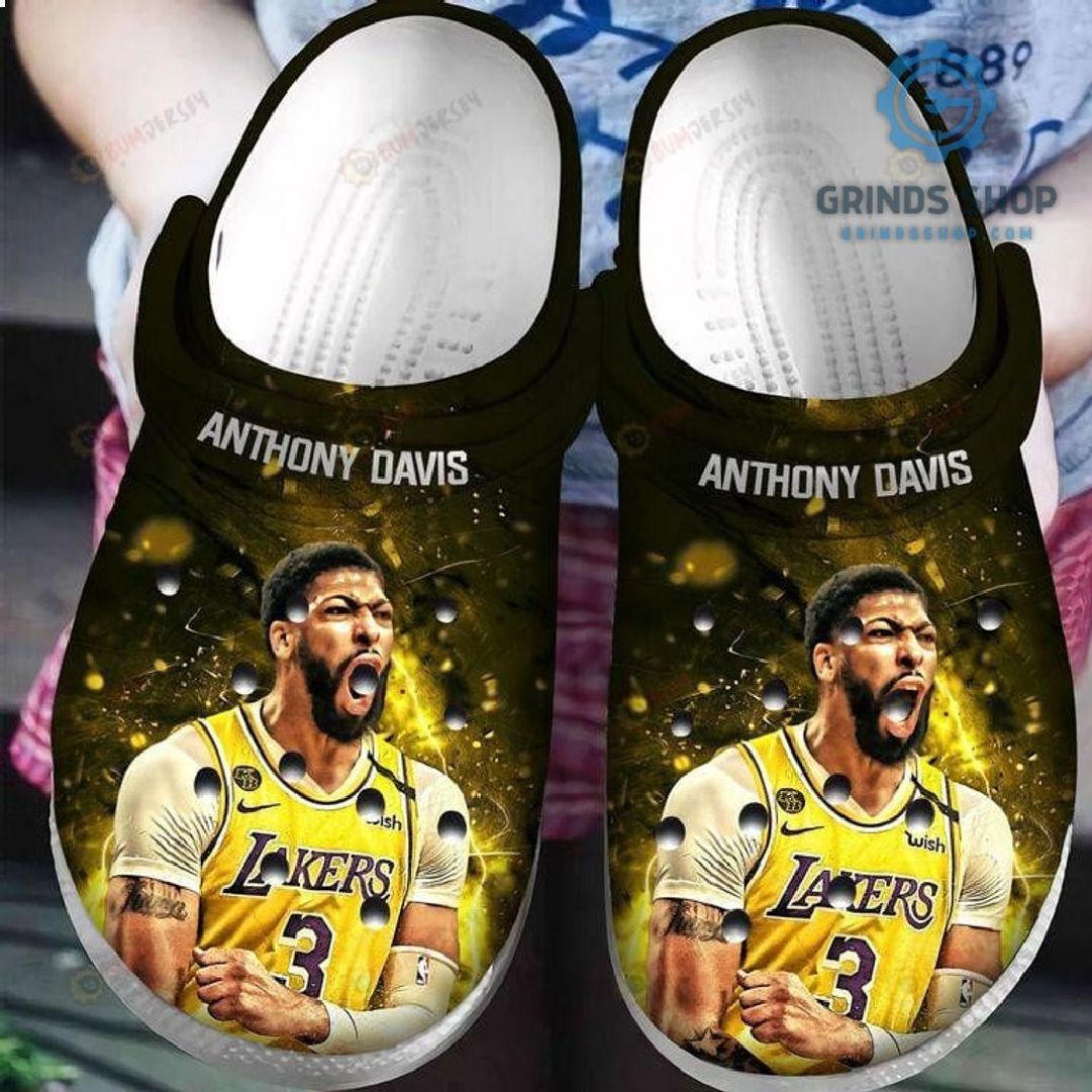 Anthony Davis Los Angeles Lakers Crocband Crocs Clogs Water Shoes 1 P40y8 - Grinds Shop
