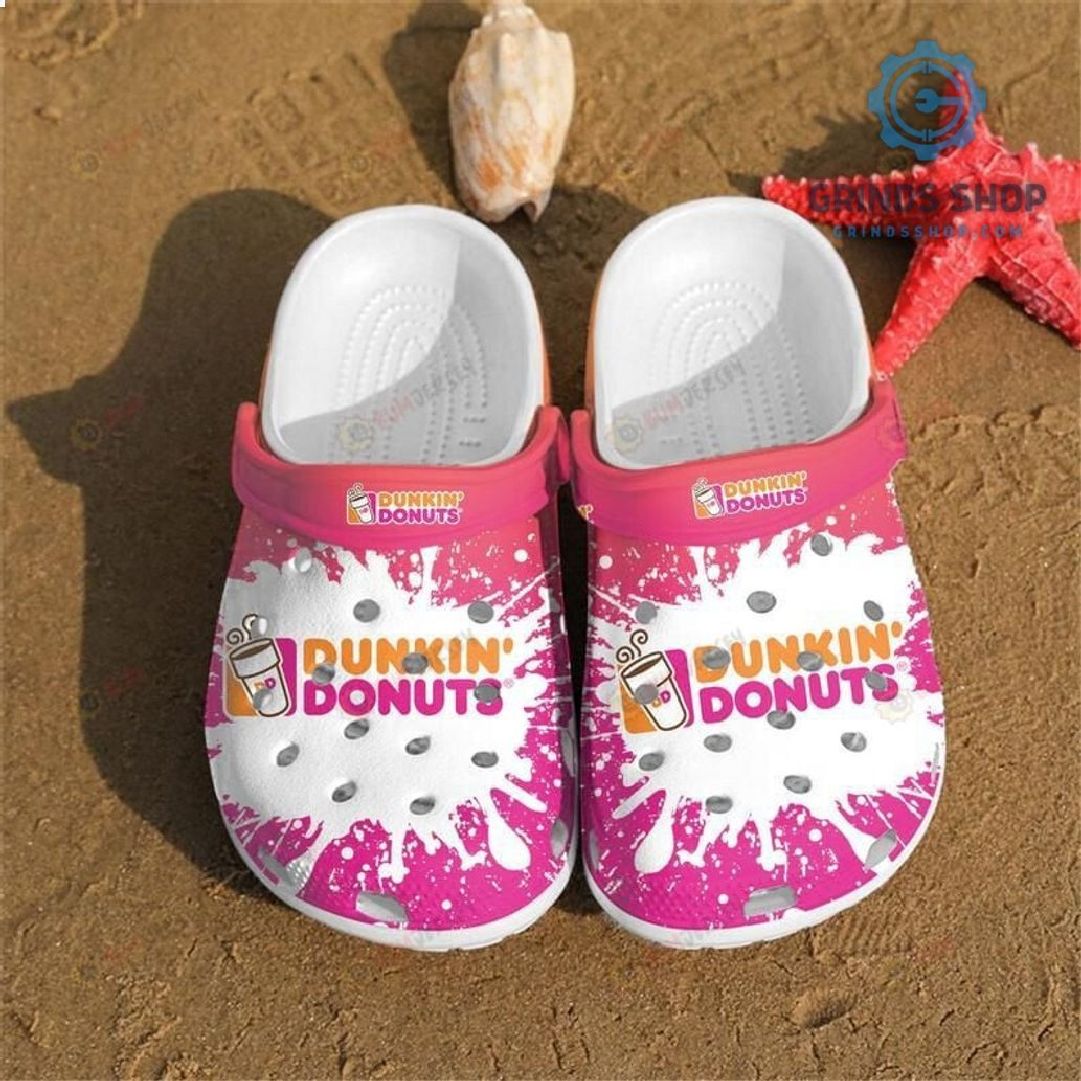 Dutch Bros On Pink Pattern Crocs Crocband Clog Comfortable Water Shoes 1 Enyqx - Grinds Shop