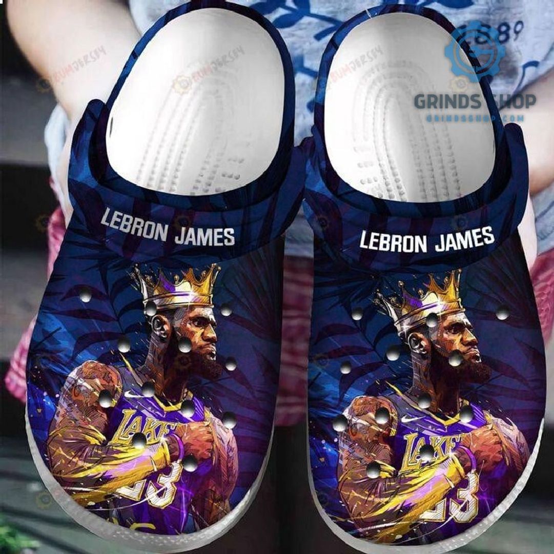 Lebron James Los Angeles Lakers Crocband Crocs Clogs Water Shoes 1 9ity0 - Grinds Shop