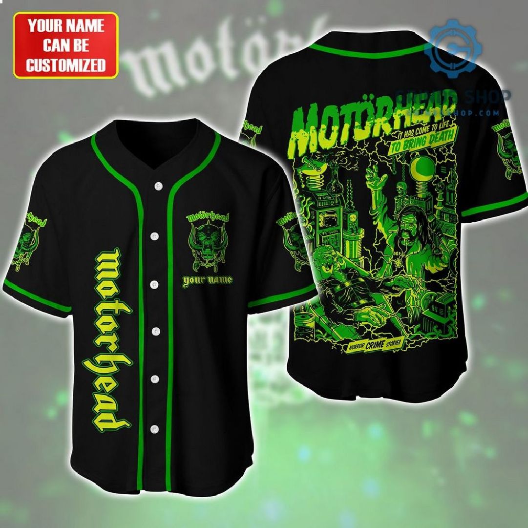Motorhead Bring Death Personalized Baseball Jersey Shirt 1 Jyjdw - Grinds Shop