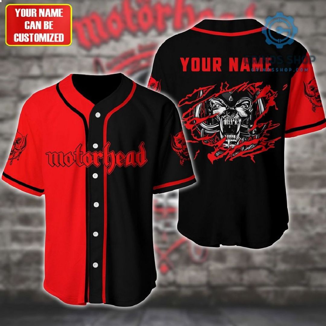 Motorhead Scratch Head Personalized Baseball Jersey Shirt 1 Nvl9p - Grinds Shop