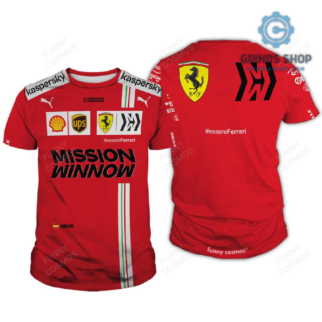 Carlos Sainz Formula 1 2023 Racing T Shirt 3d 1696342642519 Eaxln - Grinds Shop