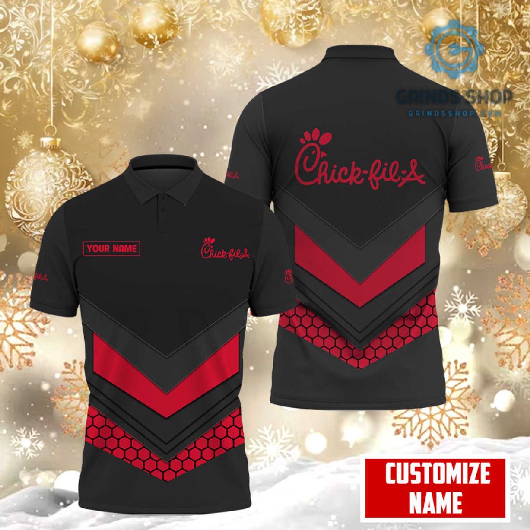 Chick Fil A Custom Name Polo Shirts 1697125999494 Qmxew - Grinds Shop