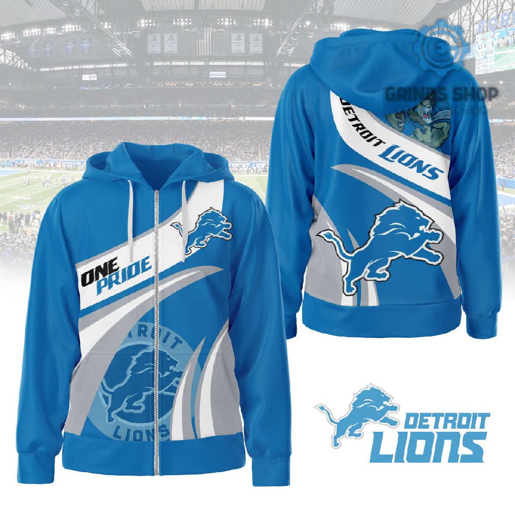 Detroit Lions One Pride Personalized Hoodie 1696342718235 Iwpbn - Grinds Shop