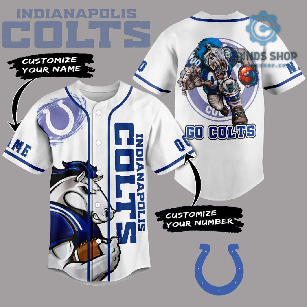 Indianapolis Colts Nfl Go Colts Personalized Baseball Jersey 1696342780238 Lyjff - Grinds Shop