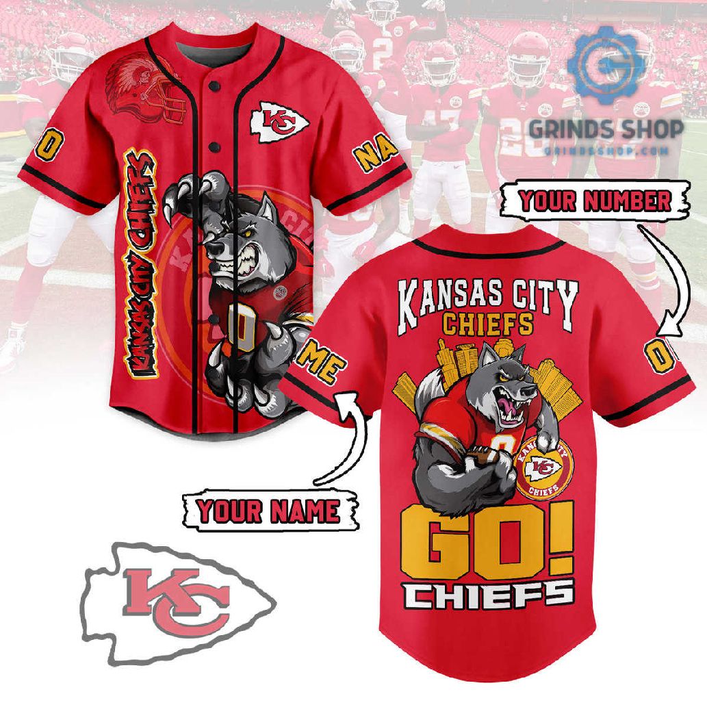 Kansas City Chiefs Go Chiefs Personalized Baseball Jersey 1696342803707 Sesom - Grinds Shop