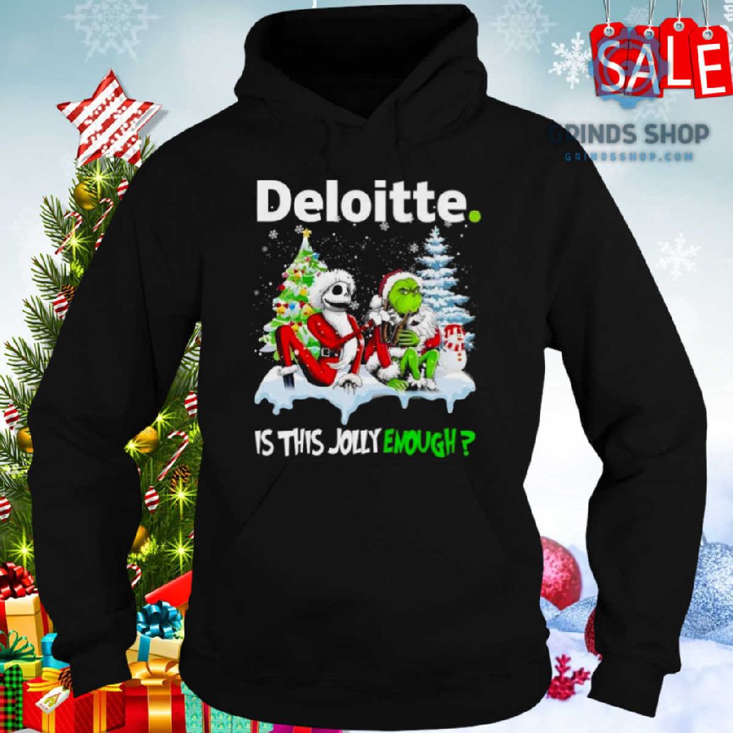 Santa Jack Skellington And Grinch Deloitte Is This Jolly Enough Shirt 1698679380064 Qzqwu - Grinds Shop