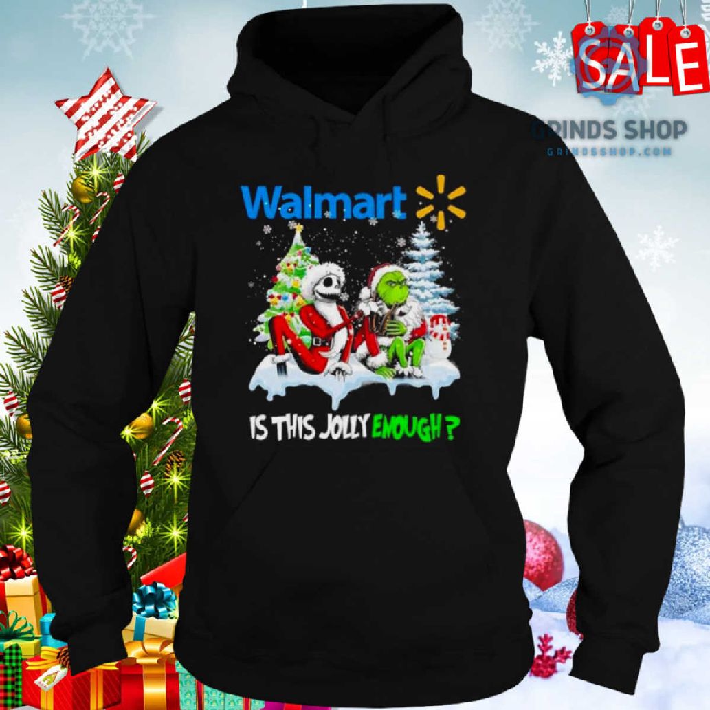 Santa Jack Skellington And Grinch Walmart Is This Jolly Enough Sweater 1698679404182 Pqd5k - Grinds Shop
