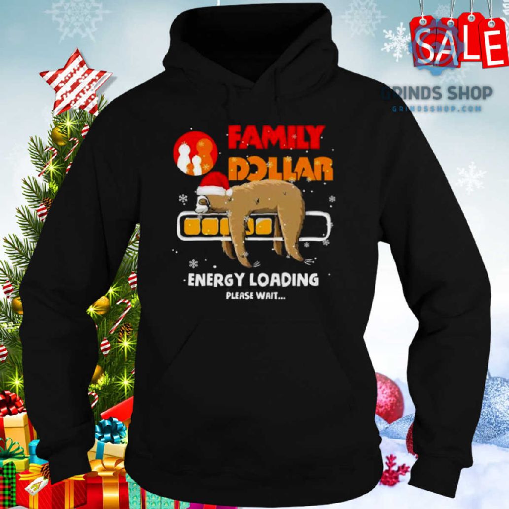 Sloth Santa Family Dollar Energy Loading Please Wait Shirt 1698679596610 Dpqv9 - Grinds Shop