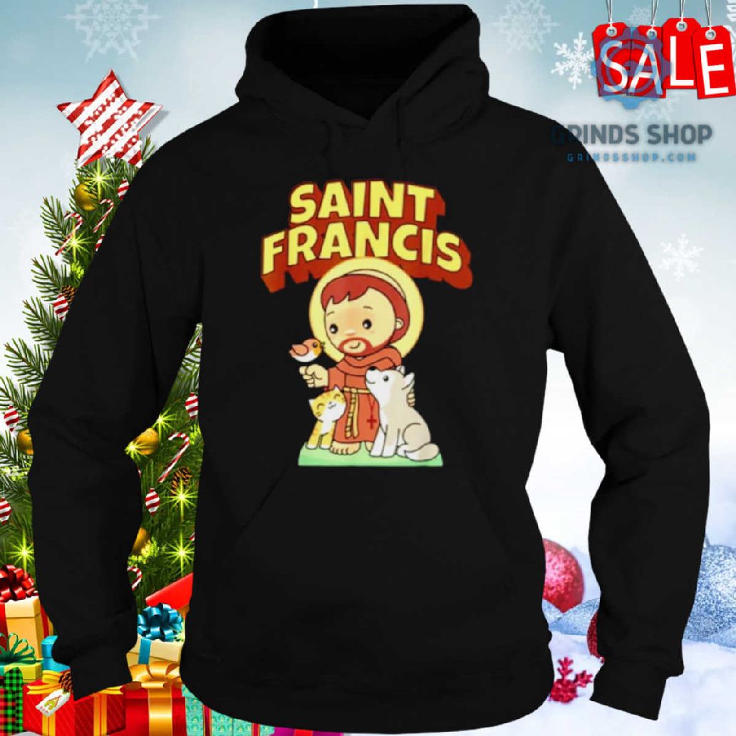 St Francis Of Assisi Patron Saint Of Animals Catholic Shirt 1698679828451 I6env - Grinds Shop