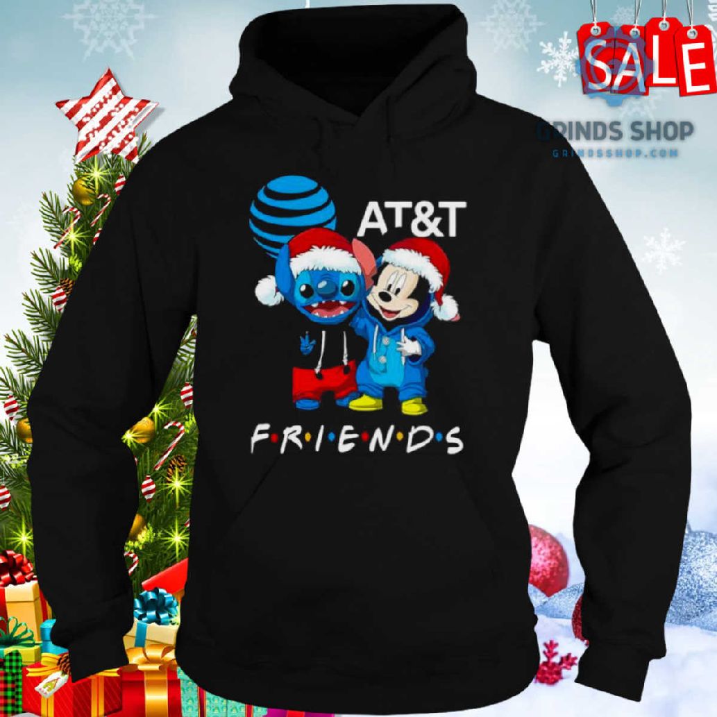Stitch And Mickey Mouse At And T Friends Merry Christmas Shirt 1698679902583 E9ioy - Grinds Shop