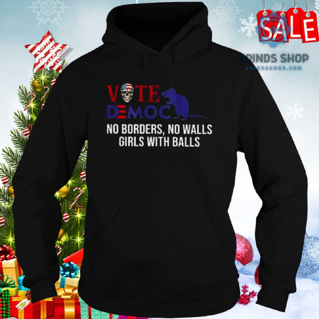 Vote Democrat No Borders No Walls Girls With Balls Shirt 1698680831588 Wh13g - Grinds Shop