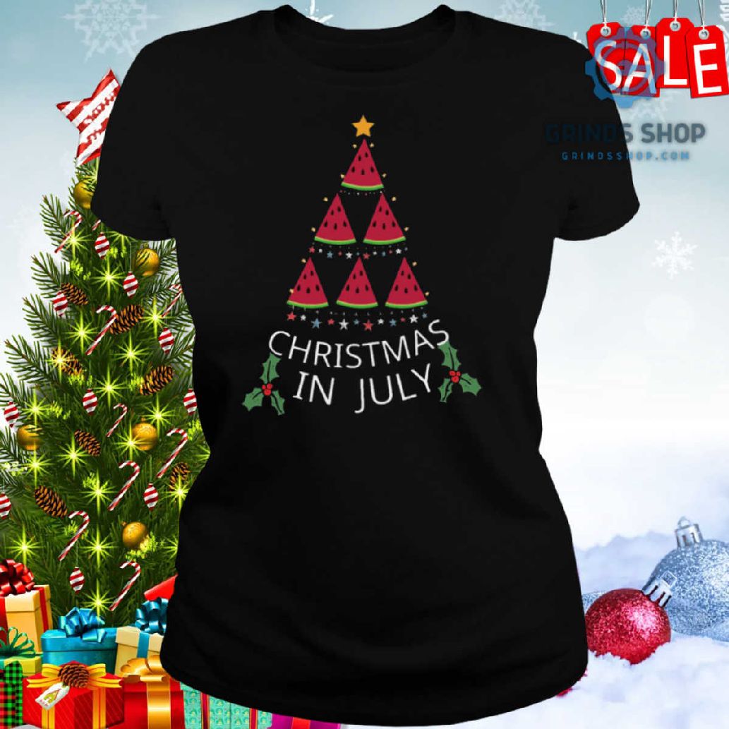 Watermelon Christmas In July Shirt