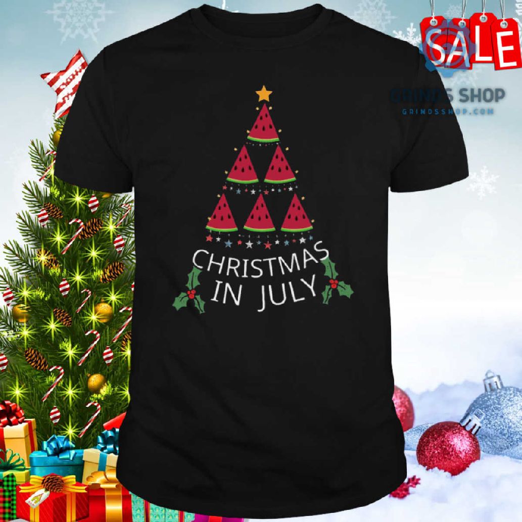 Watermelon Christmas In July Shirt