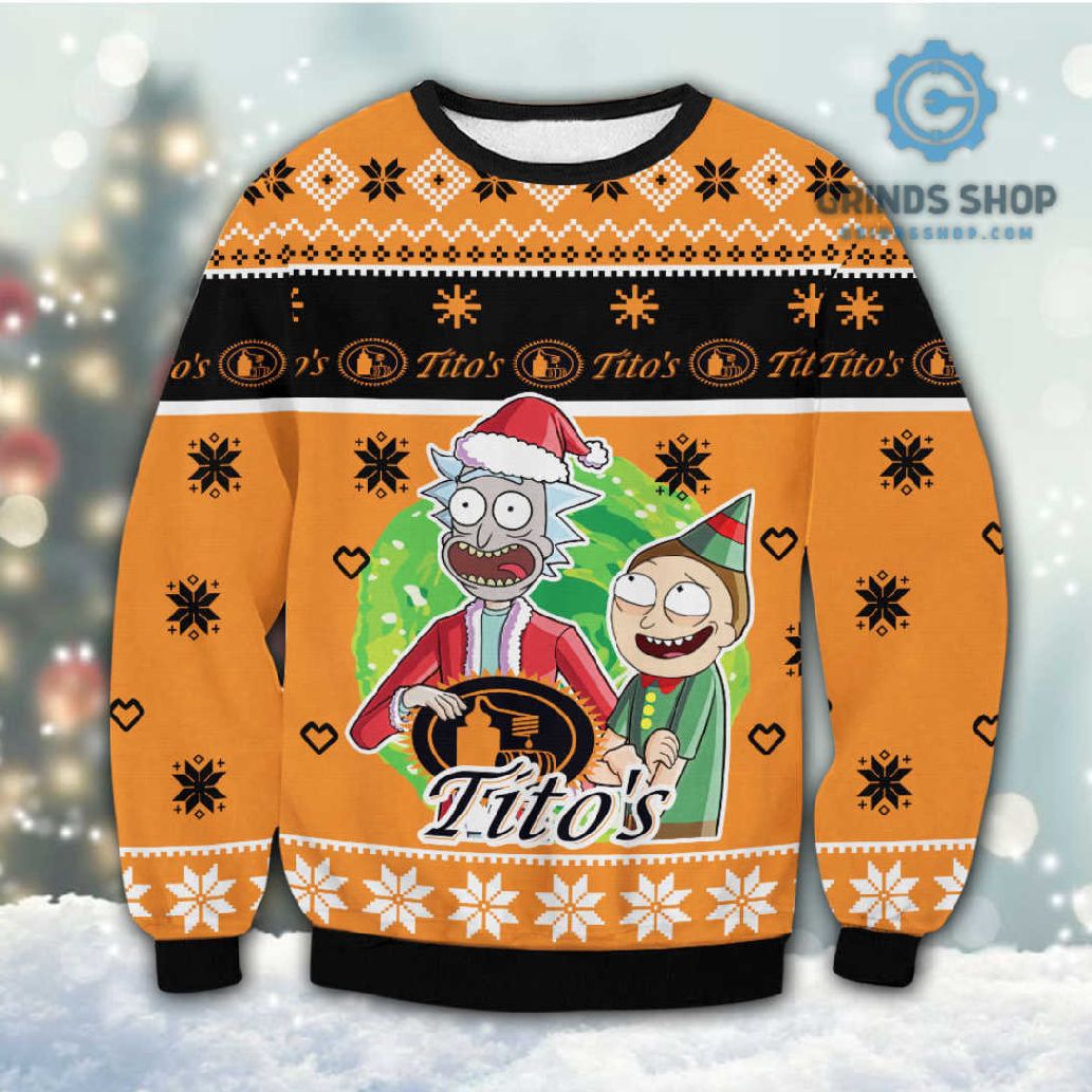 Eetdvpa8 Titos Rick Morty Ugly Christmas Sweater 1696266338254 Cdrgx - Grinds Shop