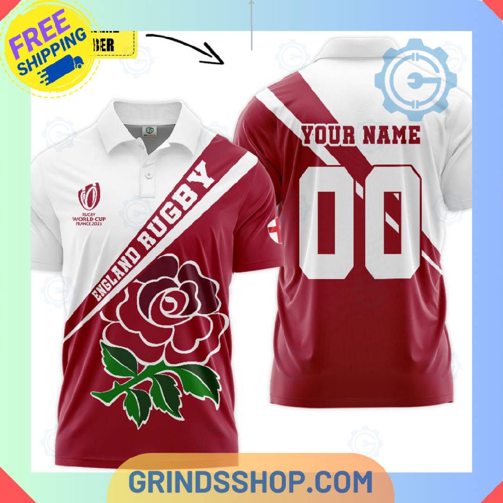 England National Rugby Union Team Personalized Polo Shirts 1 Fhkbv - Grinds Shop