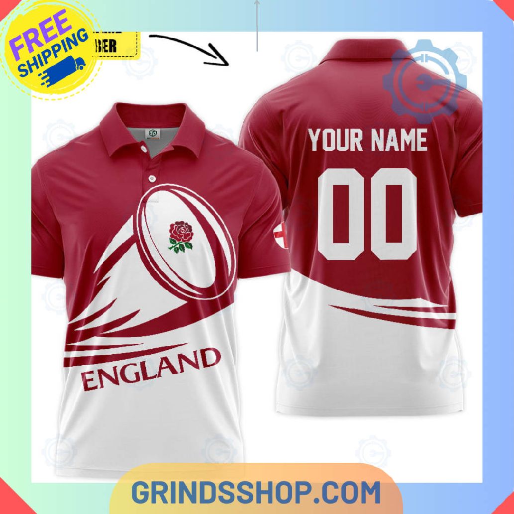 England National Union Team Rugby Polo Shirts 1 Yc6us - Grinds Shop