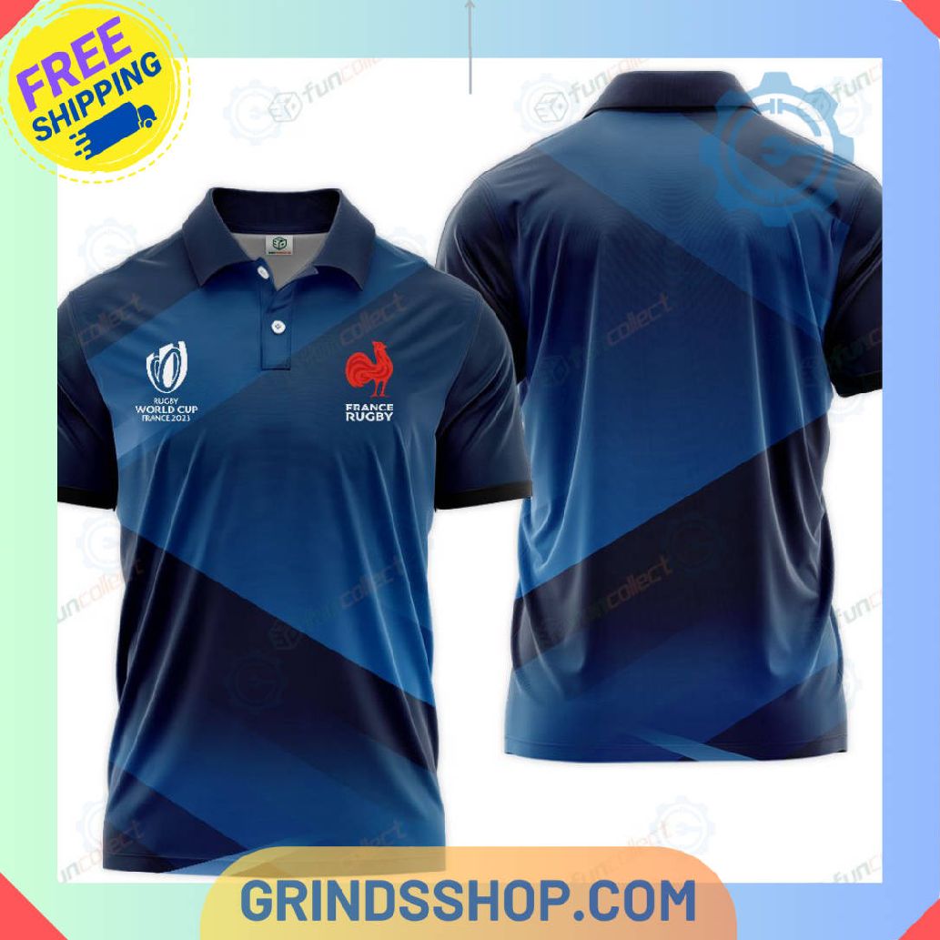 France National Rugby Union Team Polo Shirts 1 Hmpul - Grinds Shop