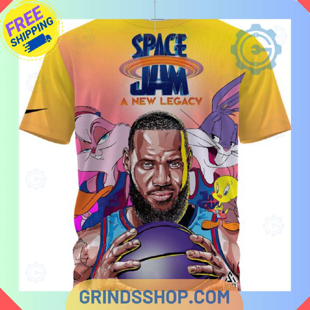 Lebron James X Space Jam Full Printed T Shirt 1 Gj0go - Grinds Shop