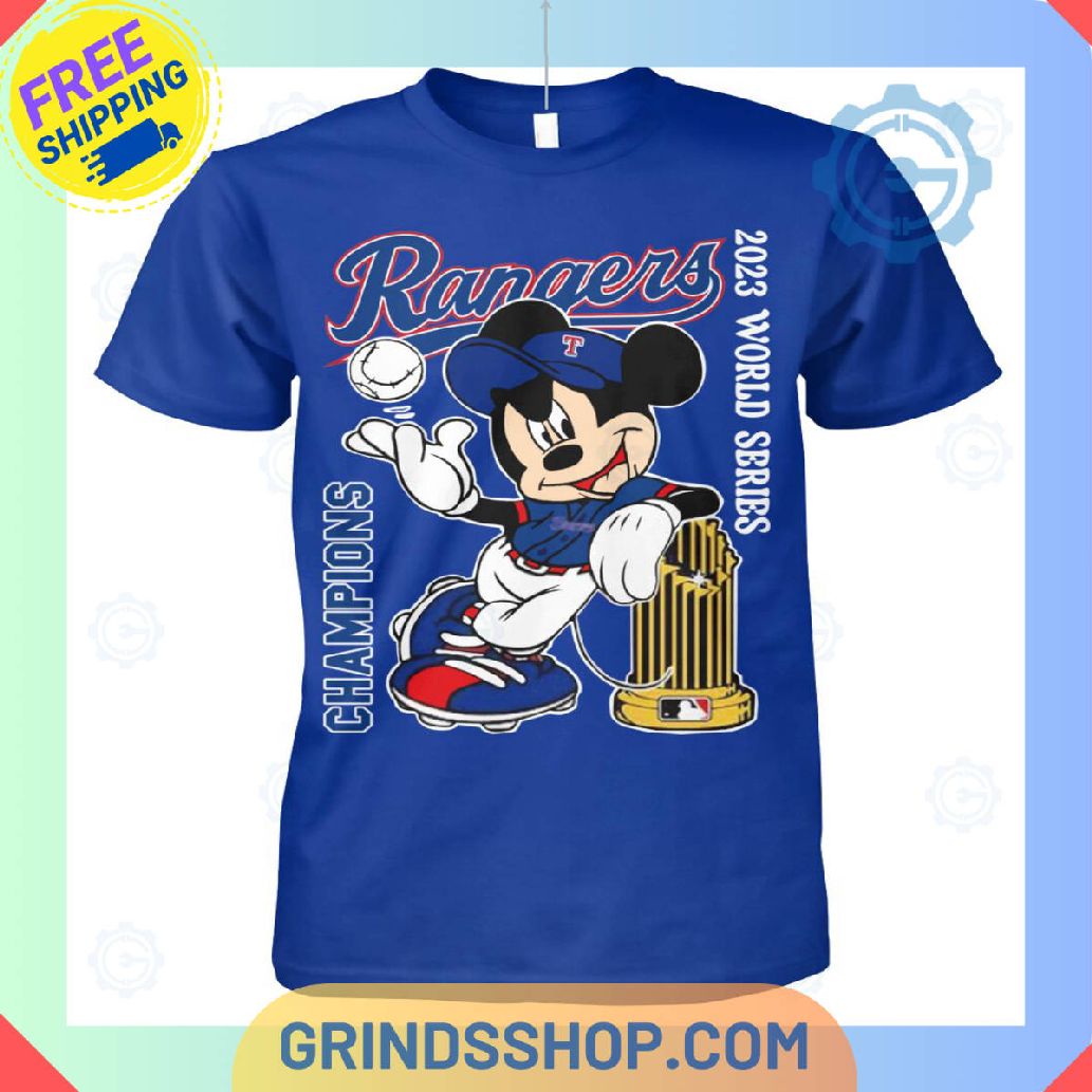 Mickey Rangers Champions 2023 T Shirt 1 Amqfi - Grinds Shop