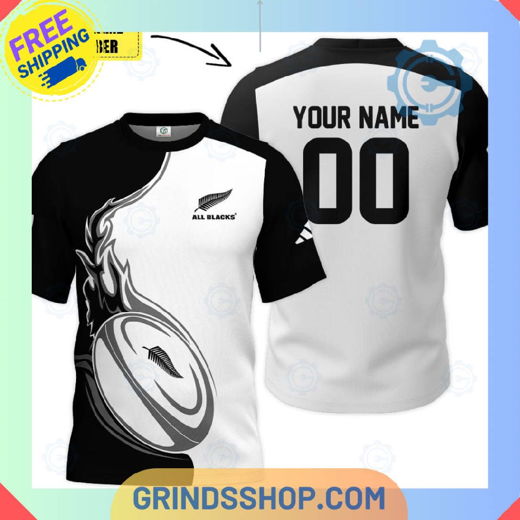 Rugby New Zealand National Personalized T Shirt 3d 1 Tnah4 - Grinds Shop