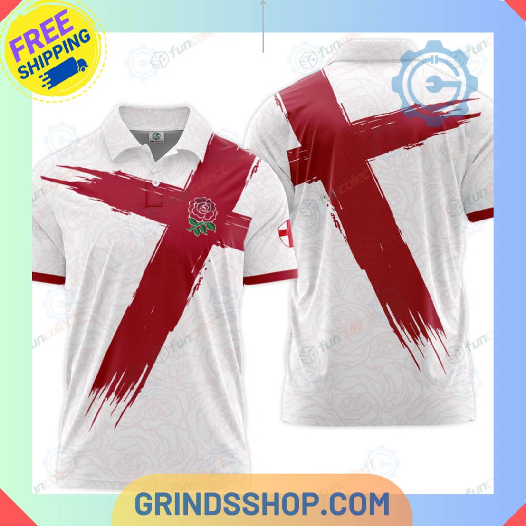 Rugby World Cup 2023 England National Team Polo Shirts 1 Pmx8x - Grinds Shop