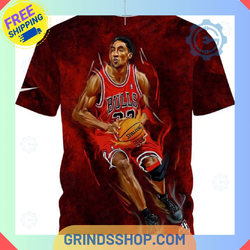 Scottie Pippen Full Printed T Shirt 1 95bsd - Grinds Shop