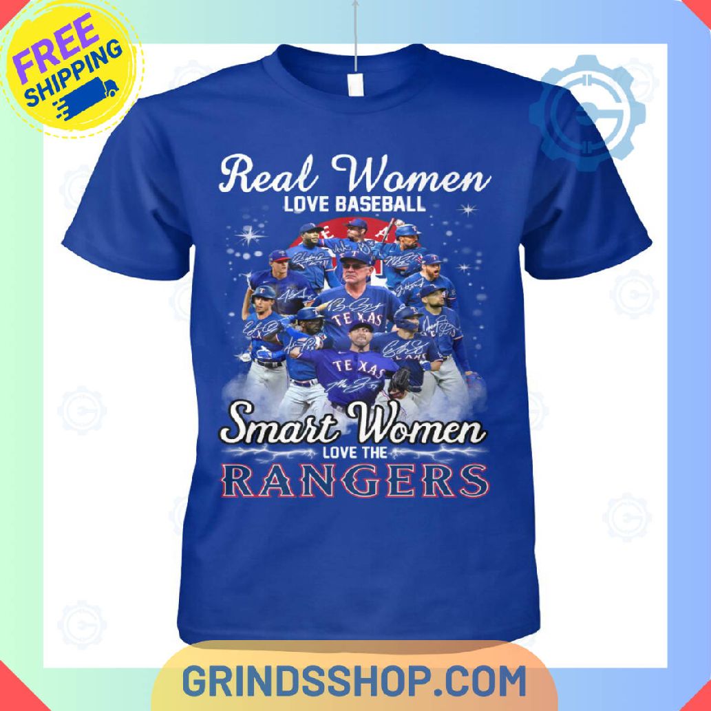 Smart Women Love The Rangers T Shirt 1 Oowbl - Grinds Shop