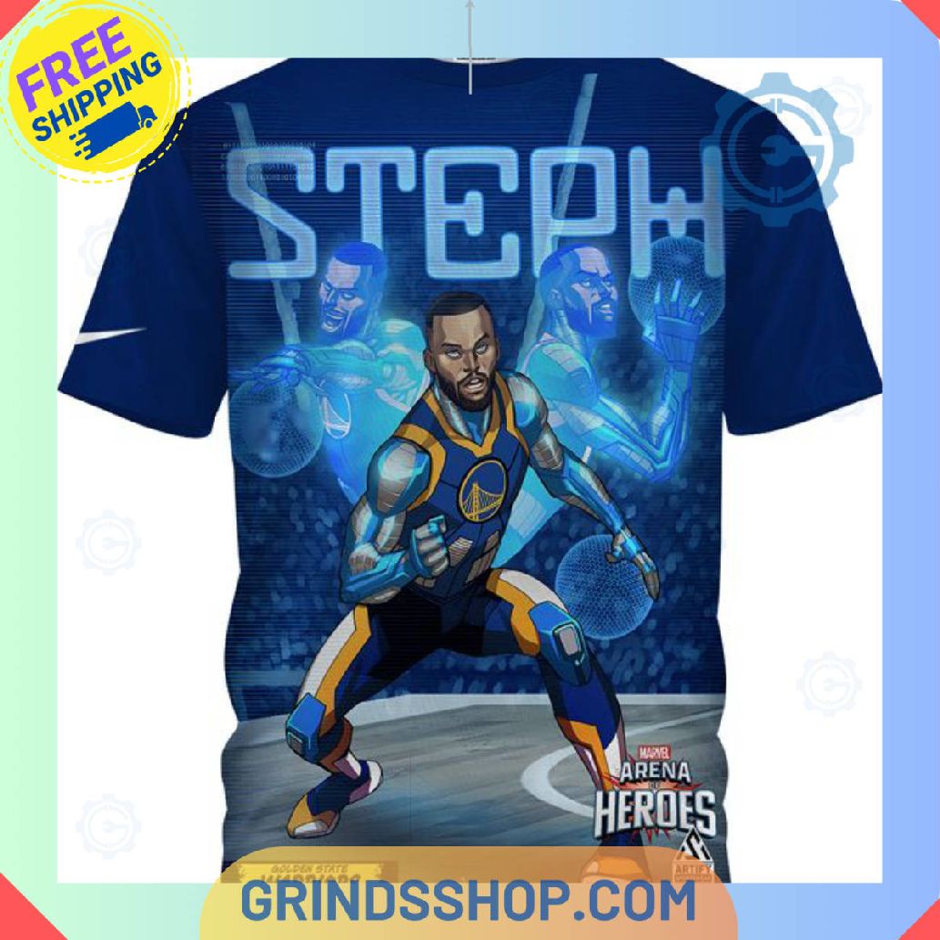 Stephen Curry X Marvel Full Printed T Shirt 1 Wewp9 - Grinds Shop