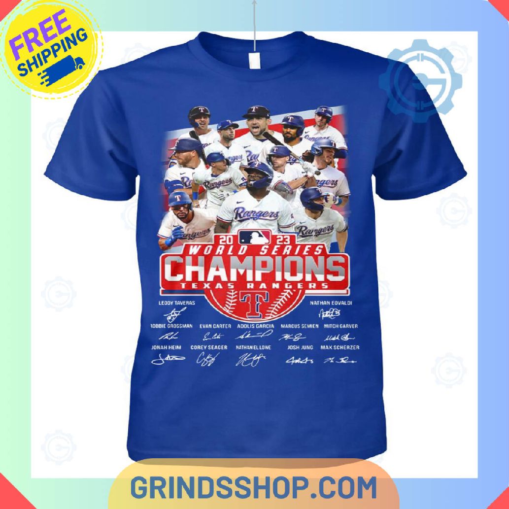 Texas Rangers Baseball Champions 2023 T Shirt 1 Epmhp - Grinds Shop