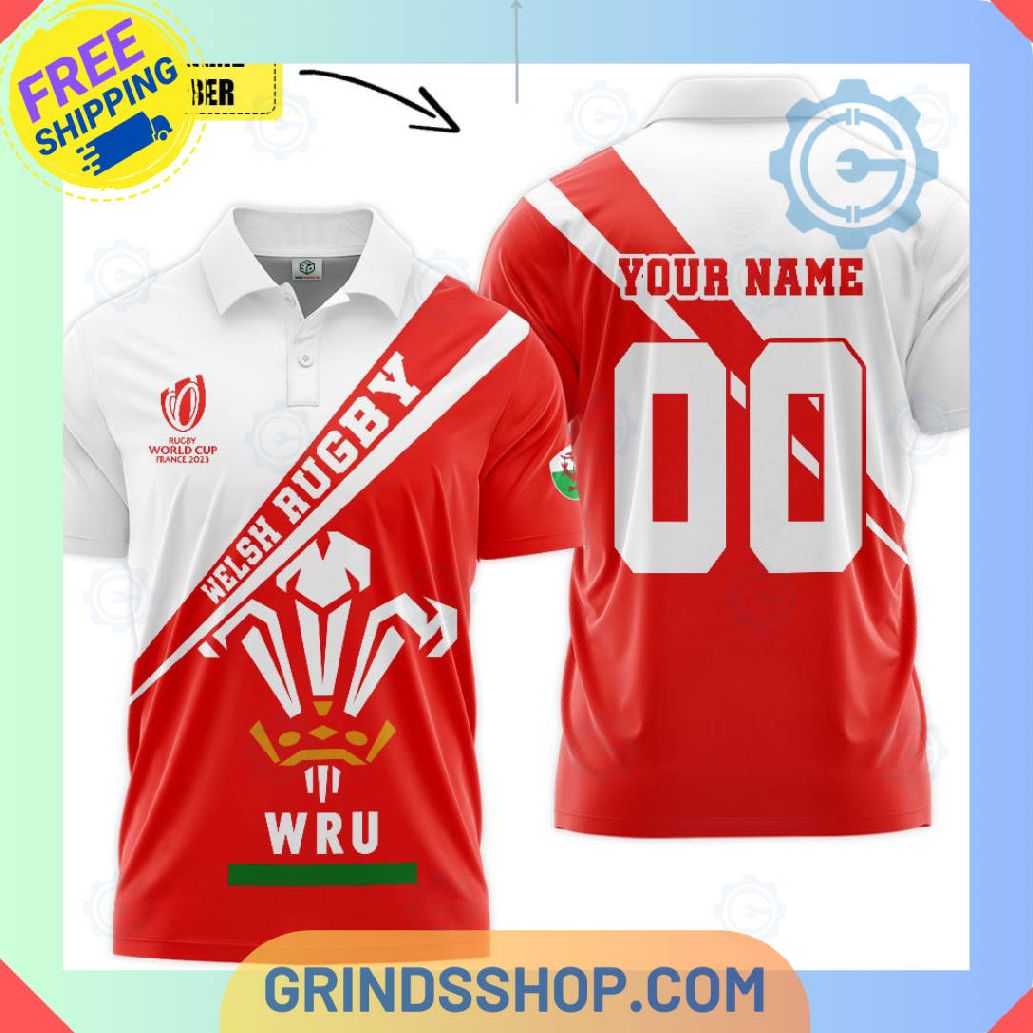 Welsh National Rugby Union Team Personalized Polo Shirts 1 Lcivd - Grinds Shop