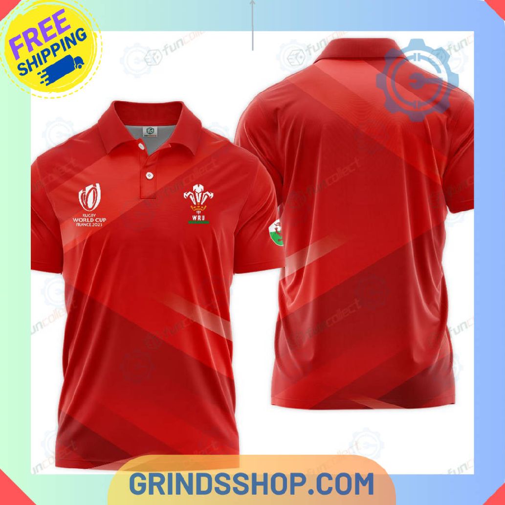 Welsh National Rugby Union Team Polo Shirts 1 2dc4q - Grinds Shop