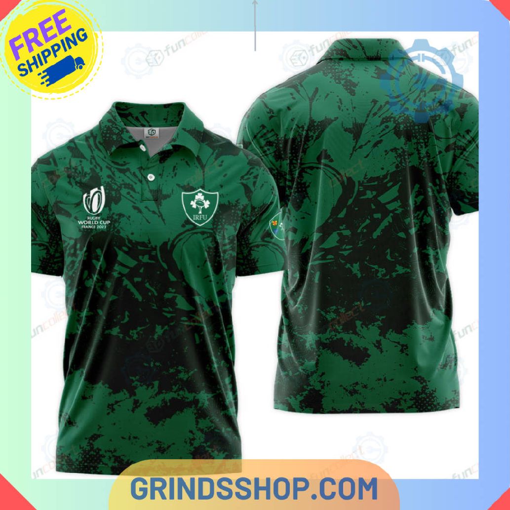 World Cup 2023 Ireland National Rugby Team Green Polo Shirts 1 4nxuy - Grinds Shop