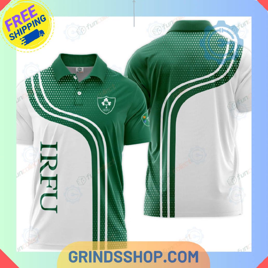 World Cup 2023 Ireland National Rugby Union Team Green Polo Shirts 1 0581v - Grinds Shop