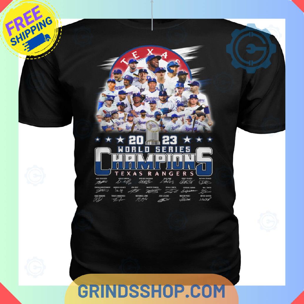 World Series Champions 2023 Texas Rangers T-Shirt