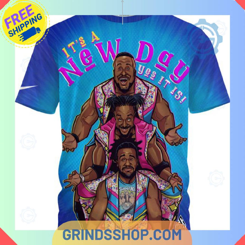 Xavier Woods 2c Big E 2c Kofi Kingston Full Printed T Shirt 1 Y2xjs - Grinds Shop