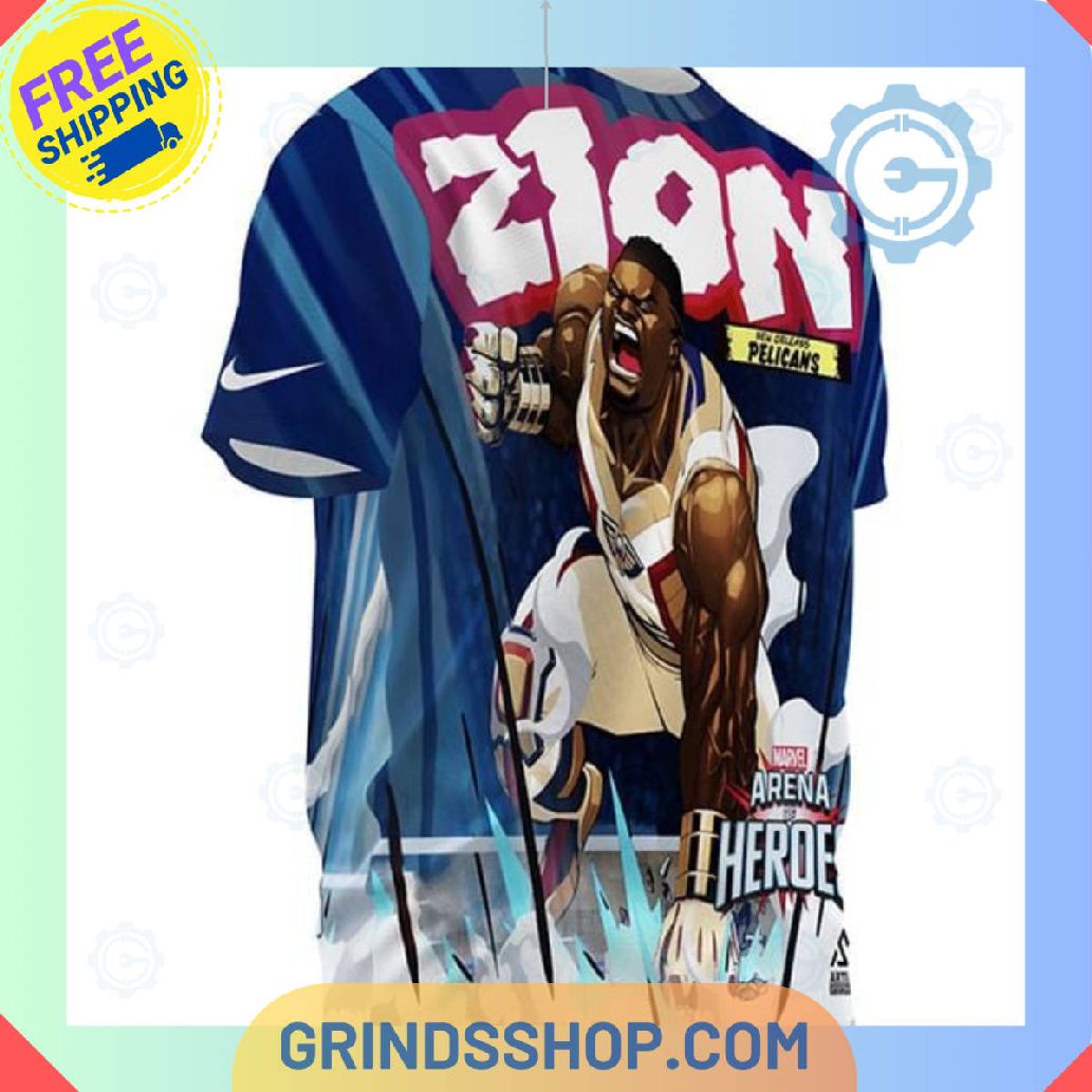 Zion Williamson Full Printed T Shirt 1 2aneo - Grinds Shop