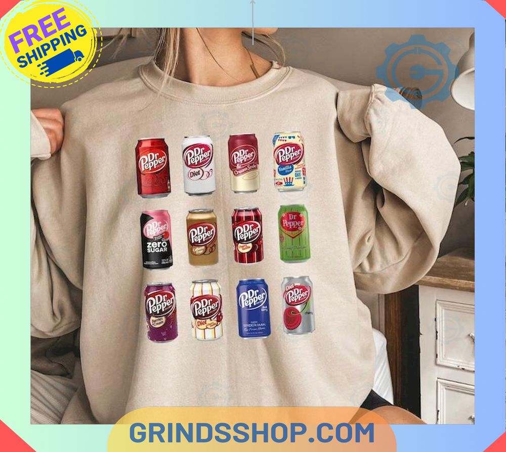 Dr Pepper Cans Sweatshirts Hoodie T-shirts